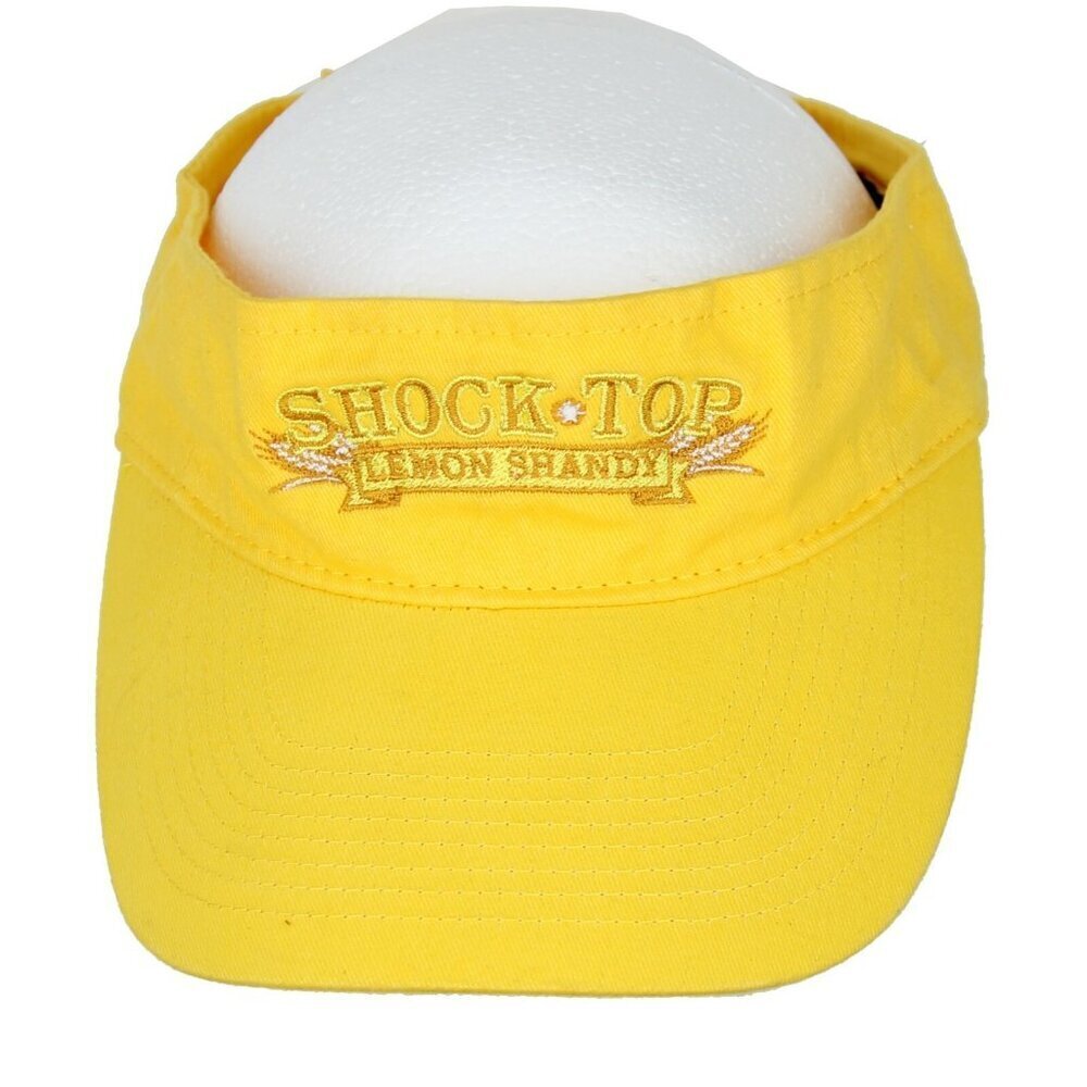 Shock Top Yellow Sun Visor Hat Lemon Shandy